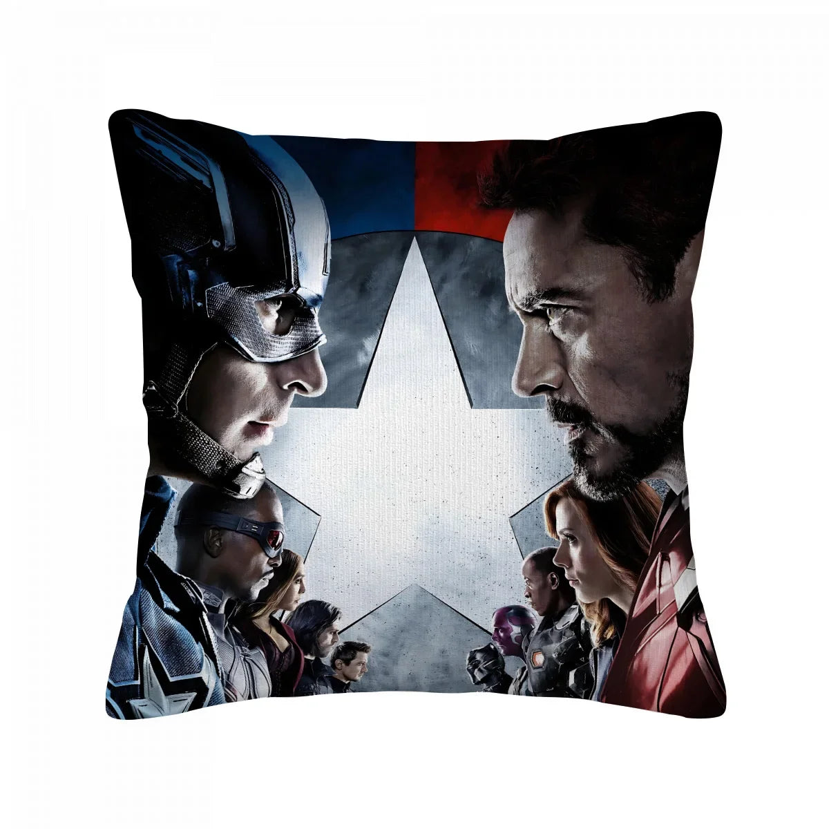 Poszewka na poduszkę Avengers – grupa, plakat Civil War
