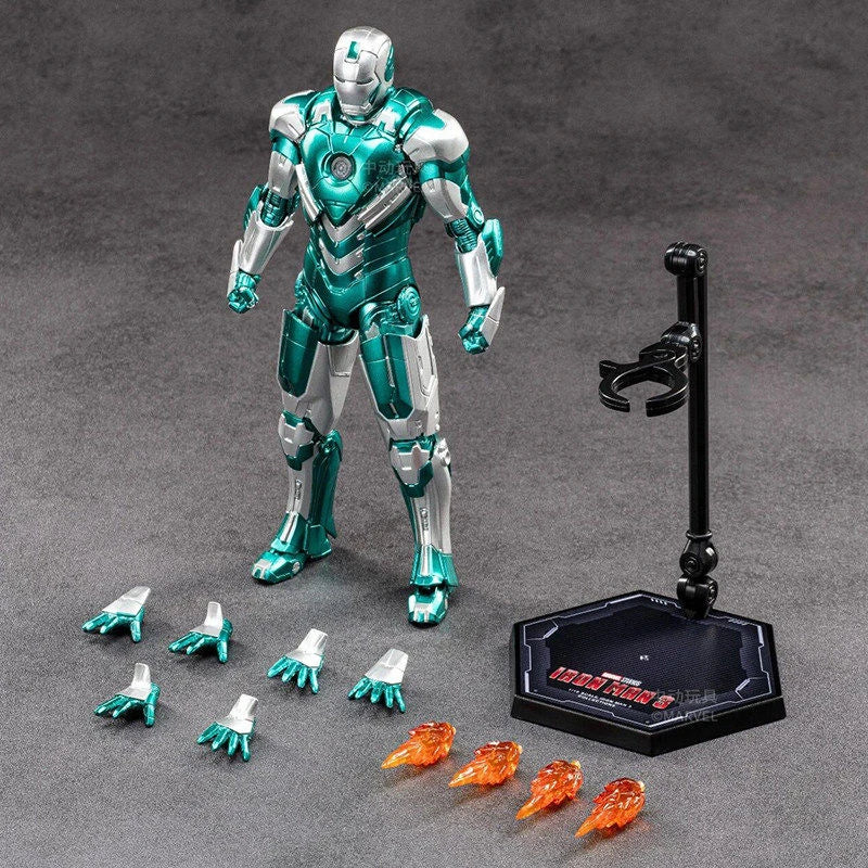 Figurka ZD Toys Iron Man MK39 Starboost – wariant teal