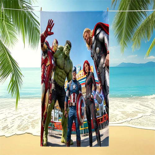 Ręcznik plażowy Avengers – cała drużyna, nadmorska dekoracja