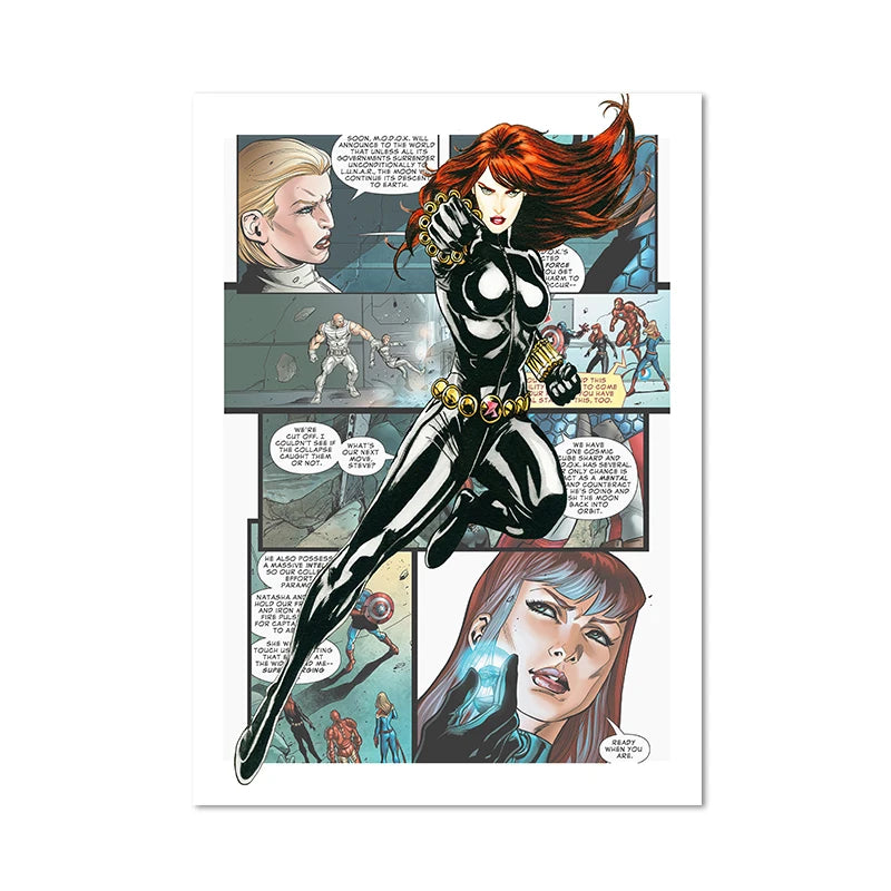 Plakat Black Widow – komiks
