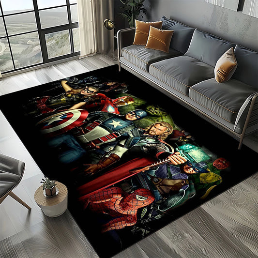 Dywan Avengers 3D – wzór z pomarańczową panterą w cętki