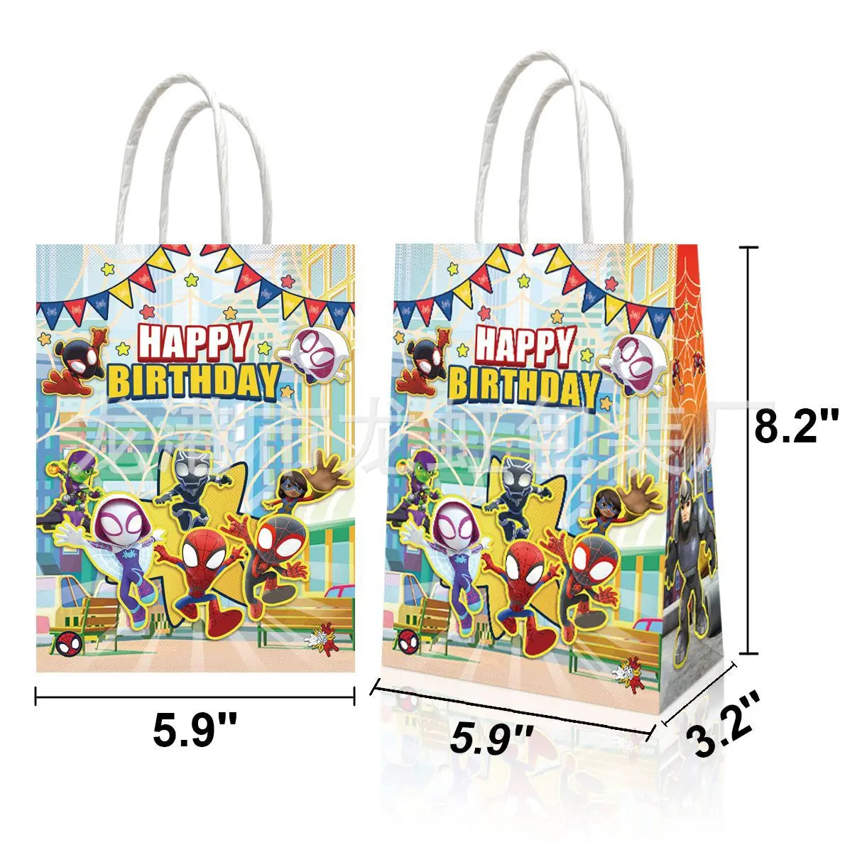 Papierowa torba prezentowa Spider-Man Team - urodzinowa