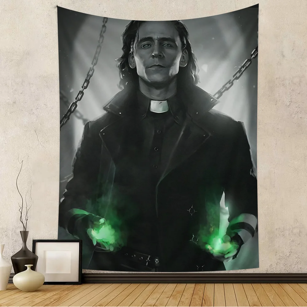 Tapeta Loki – czarno-biały portret magii