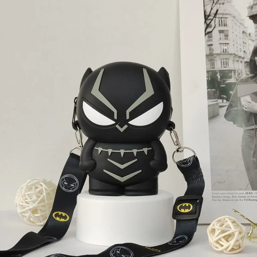 Torba na ramię z figurką Avengers Czarna Pantera – czarna