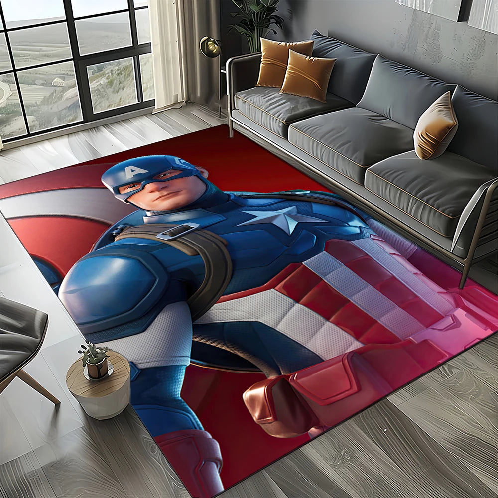 Dywan Avengers 3D – wzór z tarczą Captain America