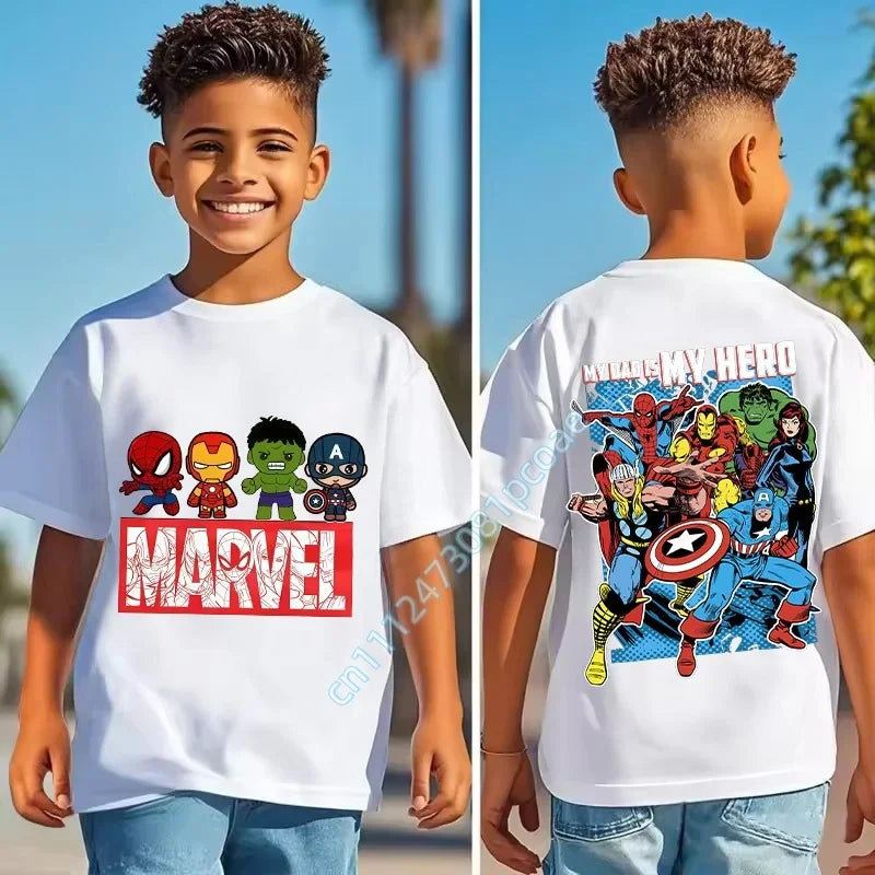 Koszulka dziecięca Marvel – Mój tata jest moim bohaterem