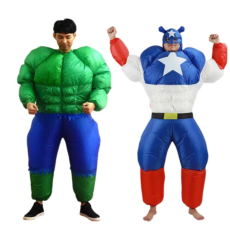 Nadmuchiwany kostium Avengers Kapitan Ameryka