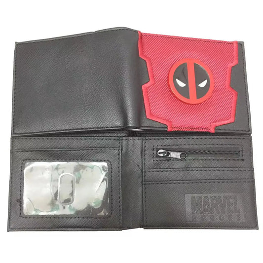 Portmonetka Avengers Deadpool – czerwona teksturowana naszywka