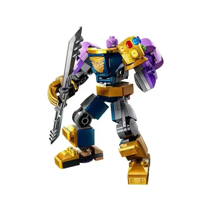 Zestaw klocków konstrukcyjnych Mecha Avengers – Captain America, Hulk, Wolverine, Thanos
