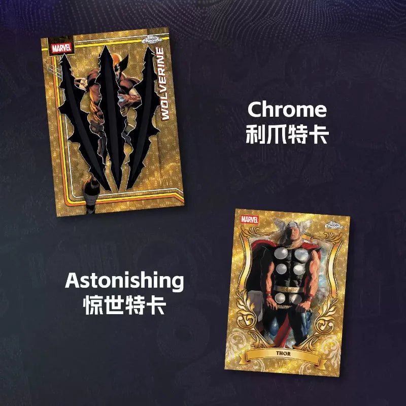 Karty kolekcjonerskie Topps Chrome Marvel Comics 2026 - oficjalny zestaw Wolverine Venom