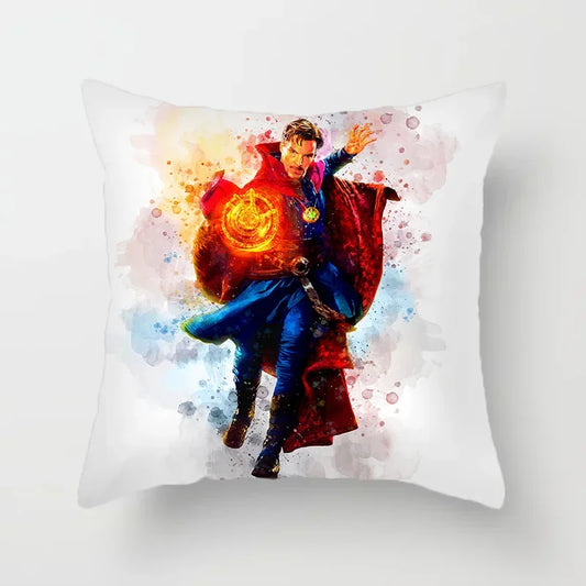 Poszewka na poduszkę Doctor Strange — akwarelowy mistyczny krąg
