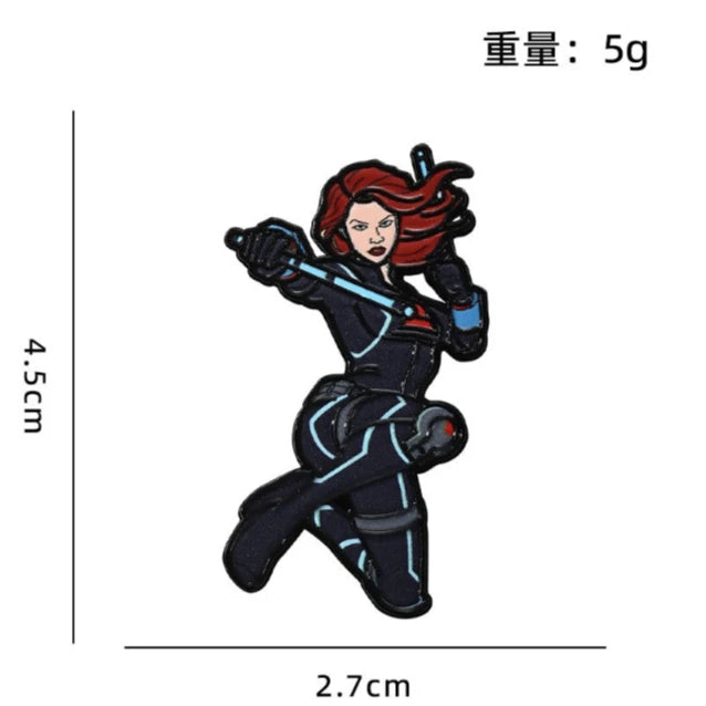 Emaliowana przypinka Avengers – Black Widow