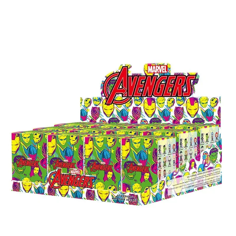 Kartonowy stojak POP MART Avengers – pudełko ekspozycyjne na 12 sztuk