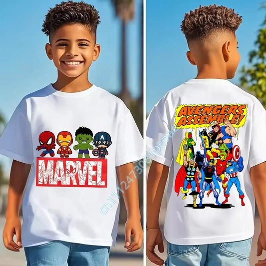 Koszulka dziecięca Marvel – Avengers Assemble, styl komiksu retro