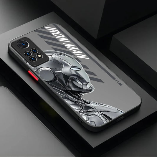 Etui Xiaomi Avengers Iron Man – metaliczny srebrny pancerz