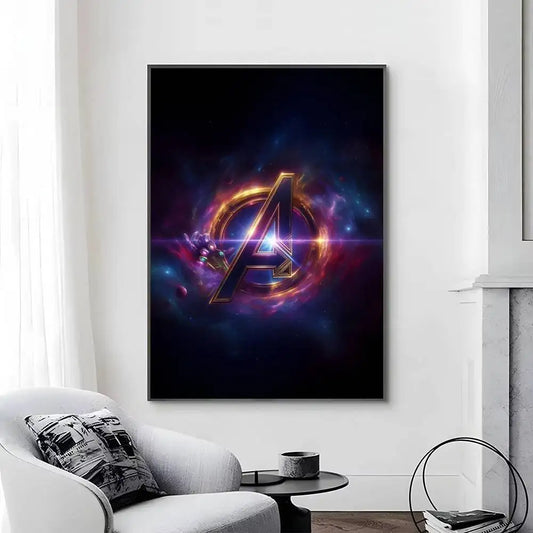Plakat Avengers Infinity War – minimalistyczny projekt z logo A