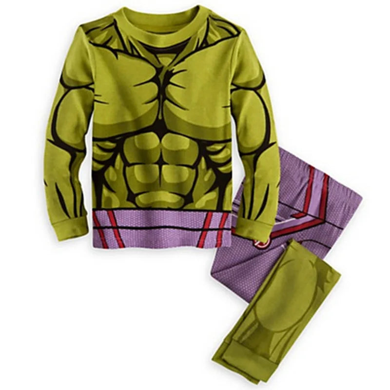 Piżama dziecięca Avengers Hulk – zielony, umięśniony tors