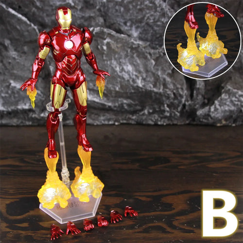 Figurka LED Avengers Iron Man Mark IV – efekt płomieni napędowych