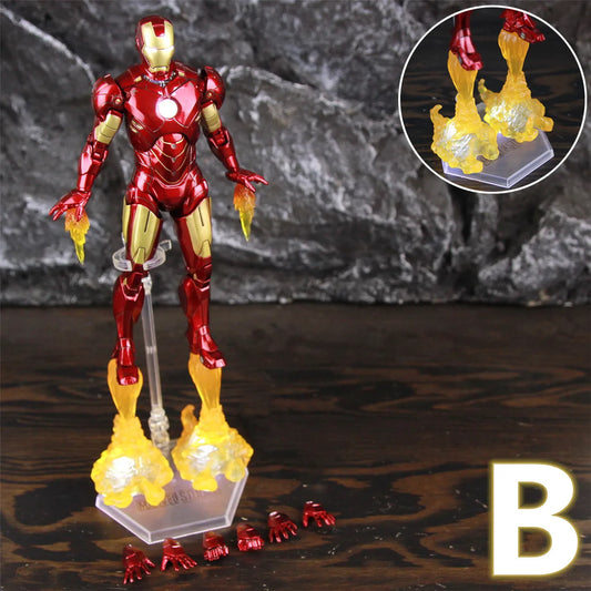 Figurka LED Avengers Iron Man Mark IV – efekt płomieni napędowych