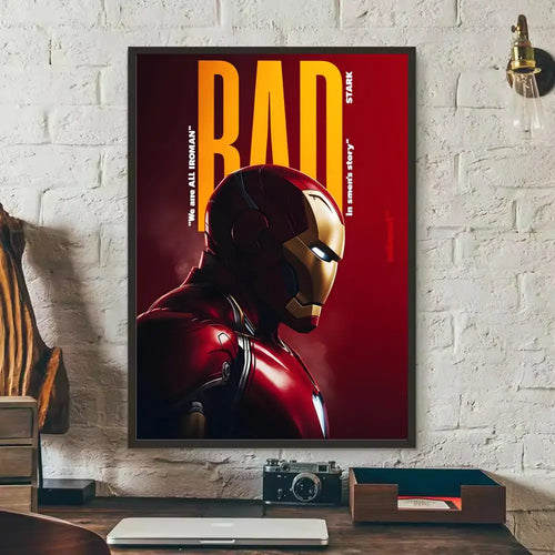 Naklejka Iron Man – portret w hełmie