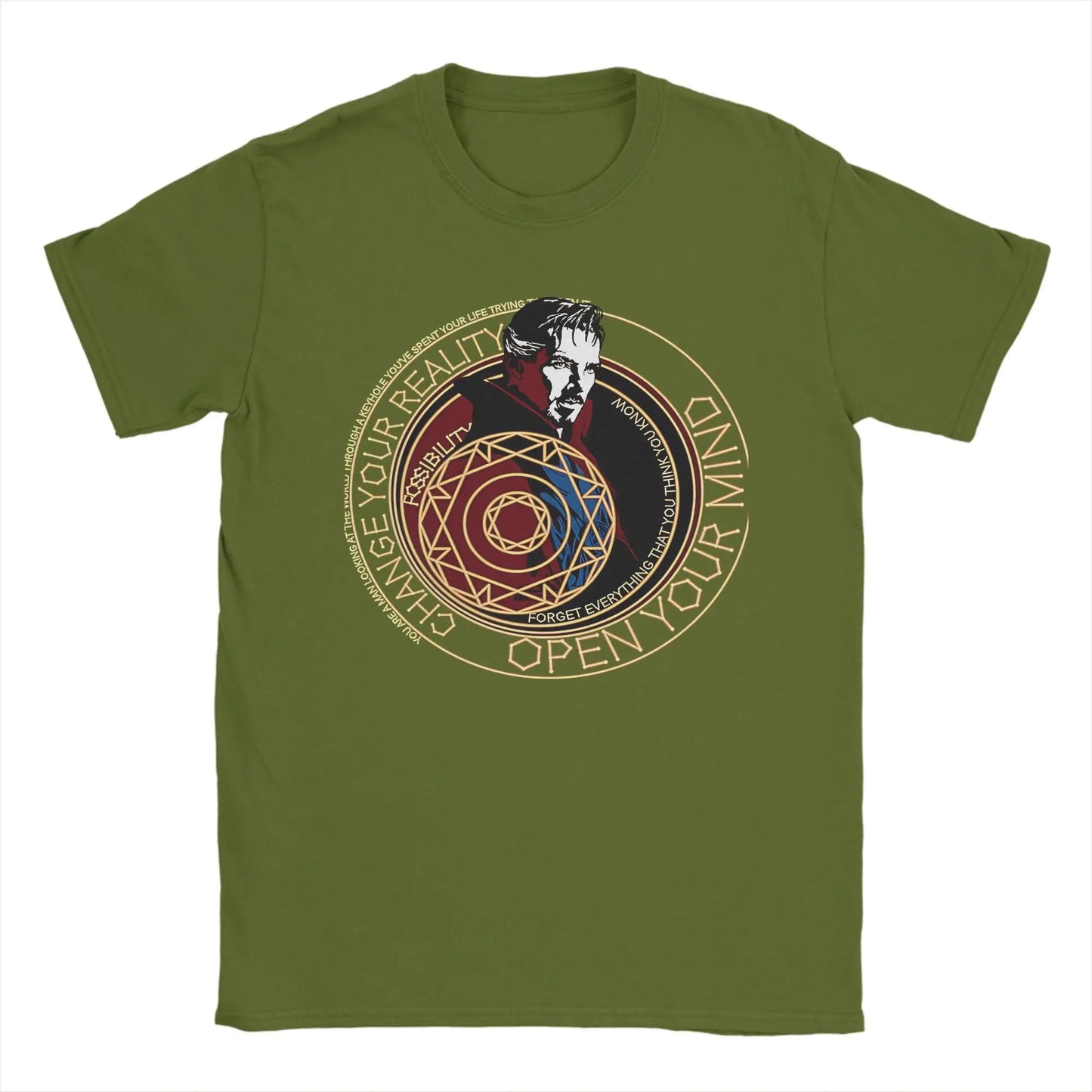 T-shirt Doctor Strange – mistyczny krąg „Change Your Reality”, męski