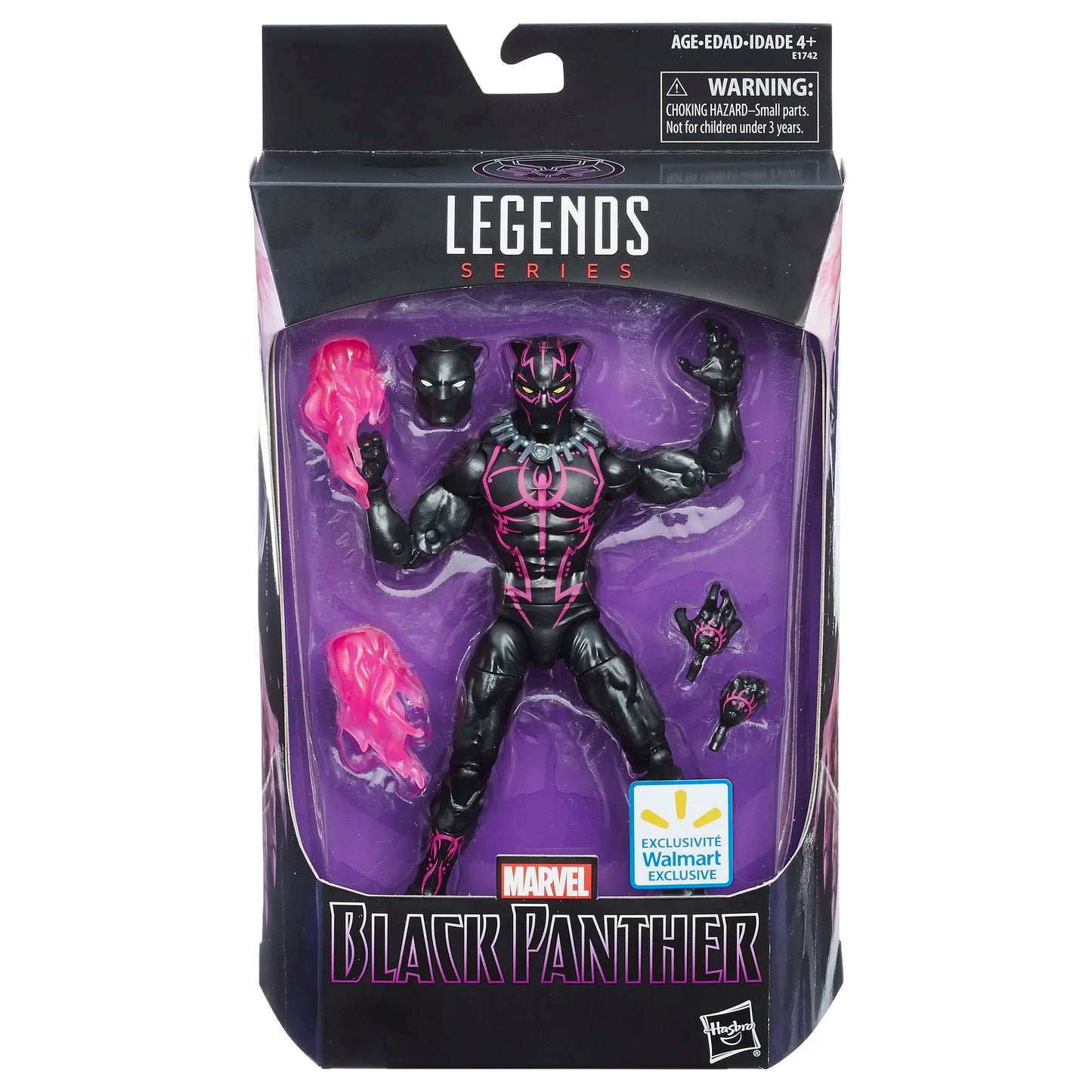 Figurka Marvel Legends Black Panther - kostium z vibranium, różowe efekty, 15cm