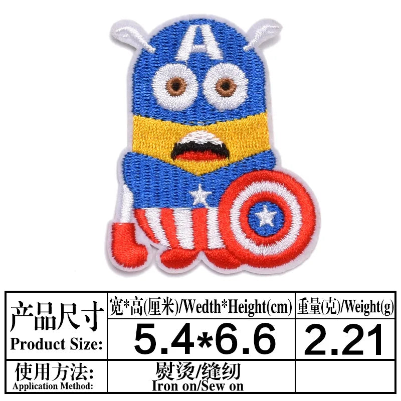 Naszywka Avengers Thor – haftowany kask w stylu kreskówkowym