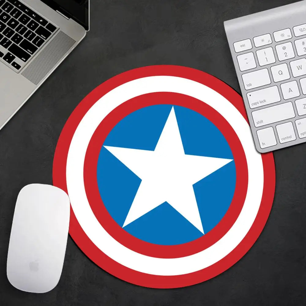 Podkładka pod mysz Avengers Captain America – Okrągła niebieska tarcza