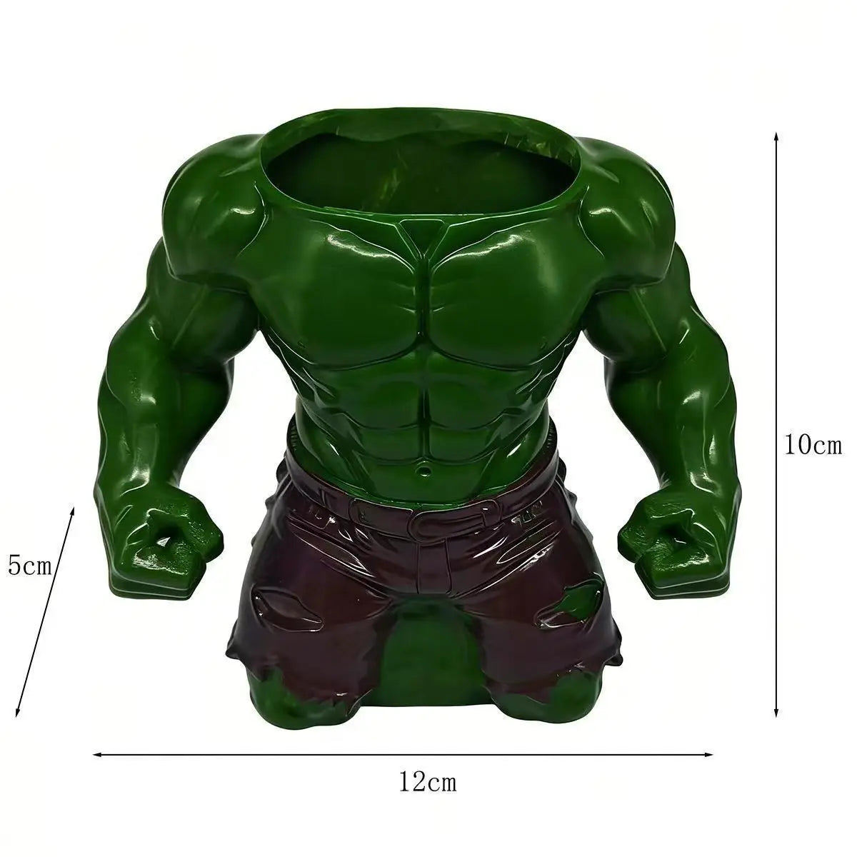 Kubek na ołówki Hulk – umięśnione popiersie, organizer na biurko