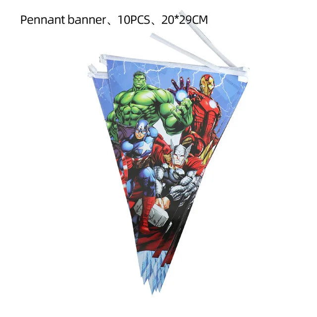Dekoracje urodzinowe Avengers – proporczyk
