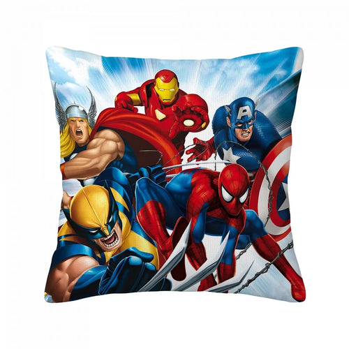 Poszewka na poduszkę Avengers – grupa, komiksowa akcja, pięciu bohaterów