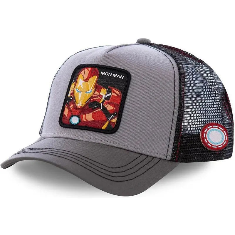 Czapka z daszkiem Iron Man – szaro-czarna