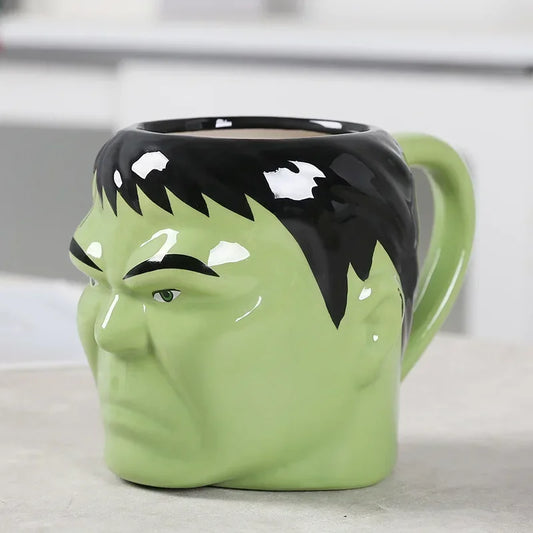 Kubek ceramiczny 3D Hulk – zielona głowa