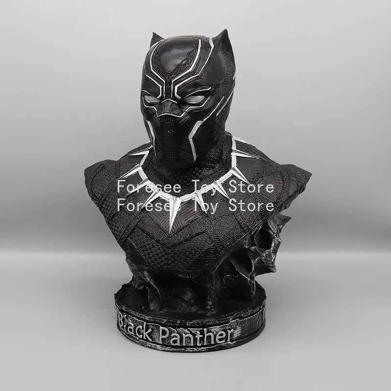Popiersie Avengers Czarna Pantera – posrebrzana rzeźba z żywicy 35cm