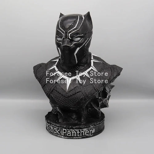 Popiersie Avengers Czarna Pantera – posrebrzana rzeźba z żywicy 35cm