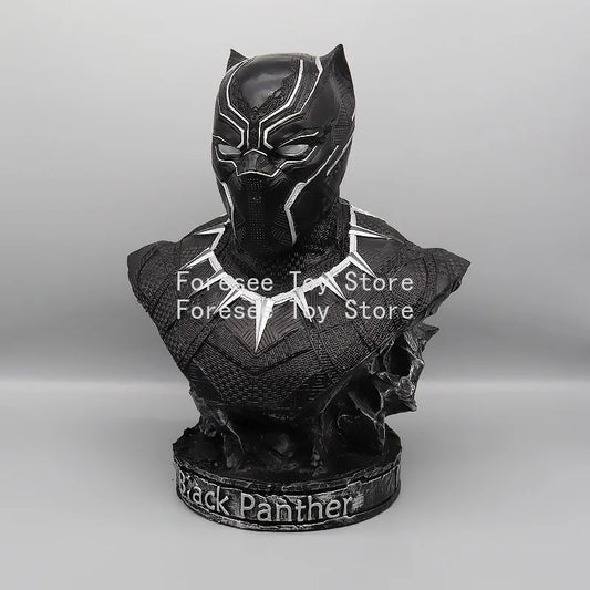 Popiersie Avengers Czarna Pantera – posrebrzana rzeźba z żywicy 35cm
