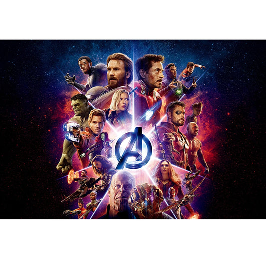 Plakat Avengers Infinity War – logo promieni