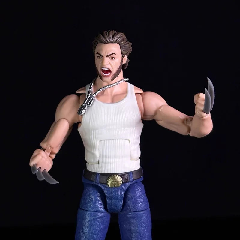 Figurka Hasbro Marvel Legends Wolverine – top na ramiączkach, dżinsy, wysunięte pazury