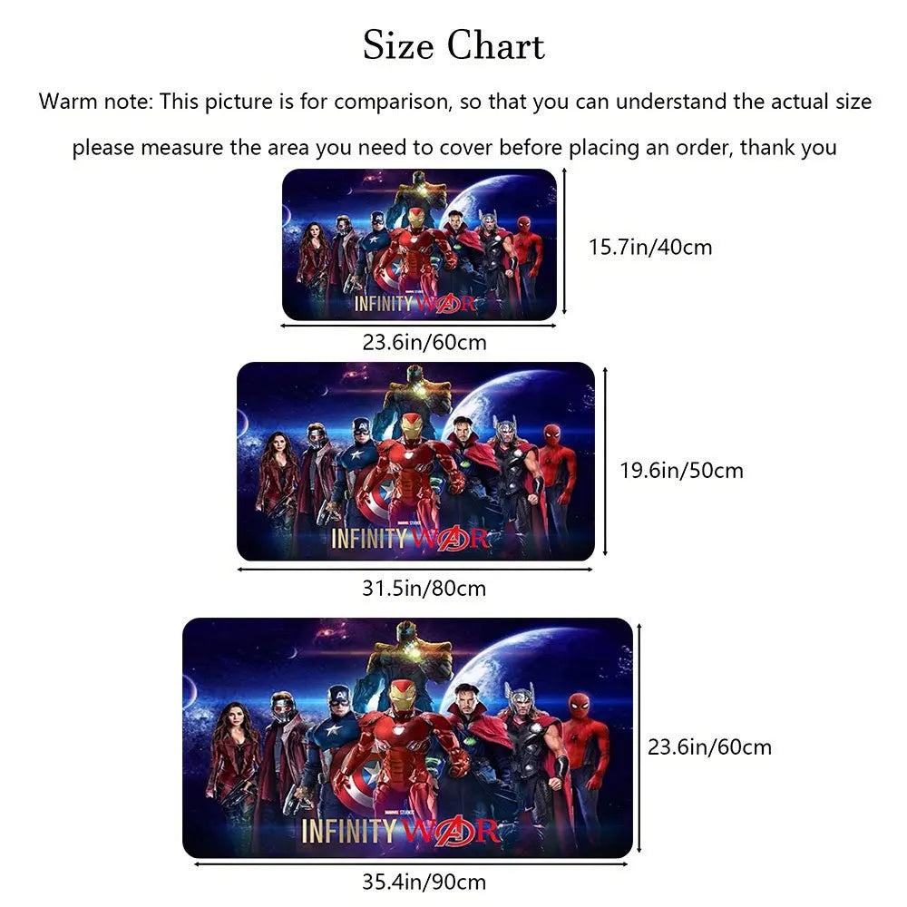 Mata Marvel Avengers Infinity War – wzór kolorowej drużyny