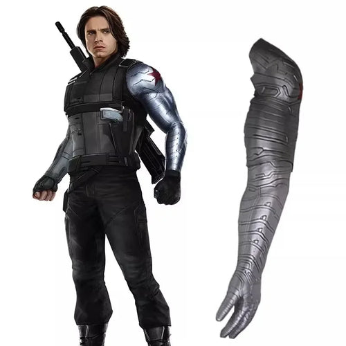 Mechaniczne ramię Winter Soldier – srebrna proteza z czerwoną gwiazdą