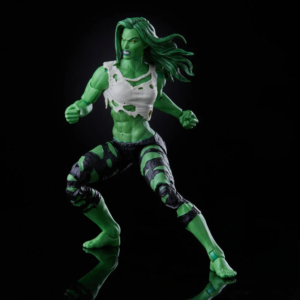 Ruchoma figurka She-Hulk Marvel Legends — z dwiema głowami, 15 cm