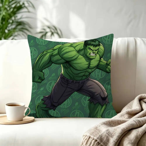 Poszewka na poduszkę Hulk – pozycja szarży, zielone tło