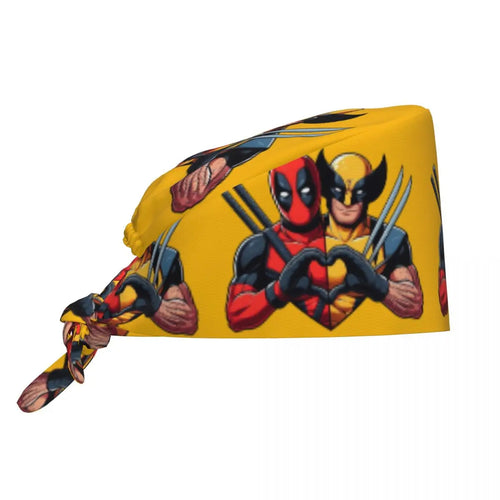 Bandana Deadpool i Wolverine – duet, żółte serce