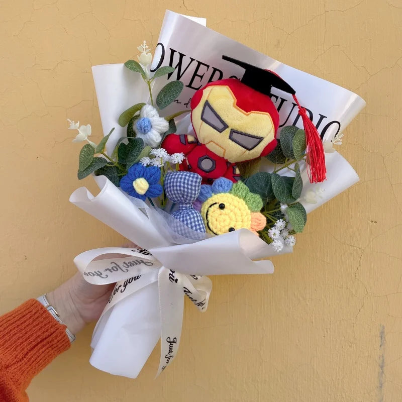 Bukiet Avengers Spider-Man – ręcznie wykonany prezent z pluszakiem