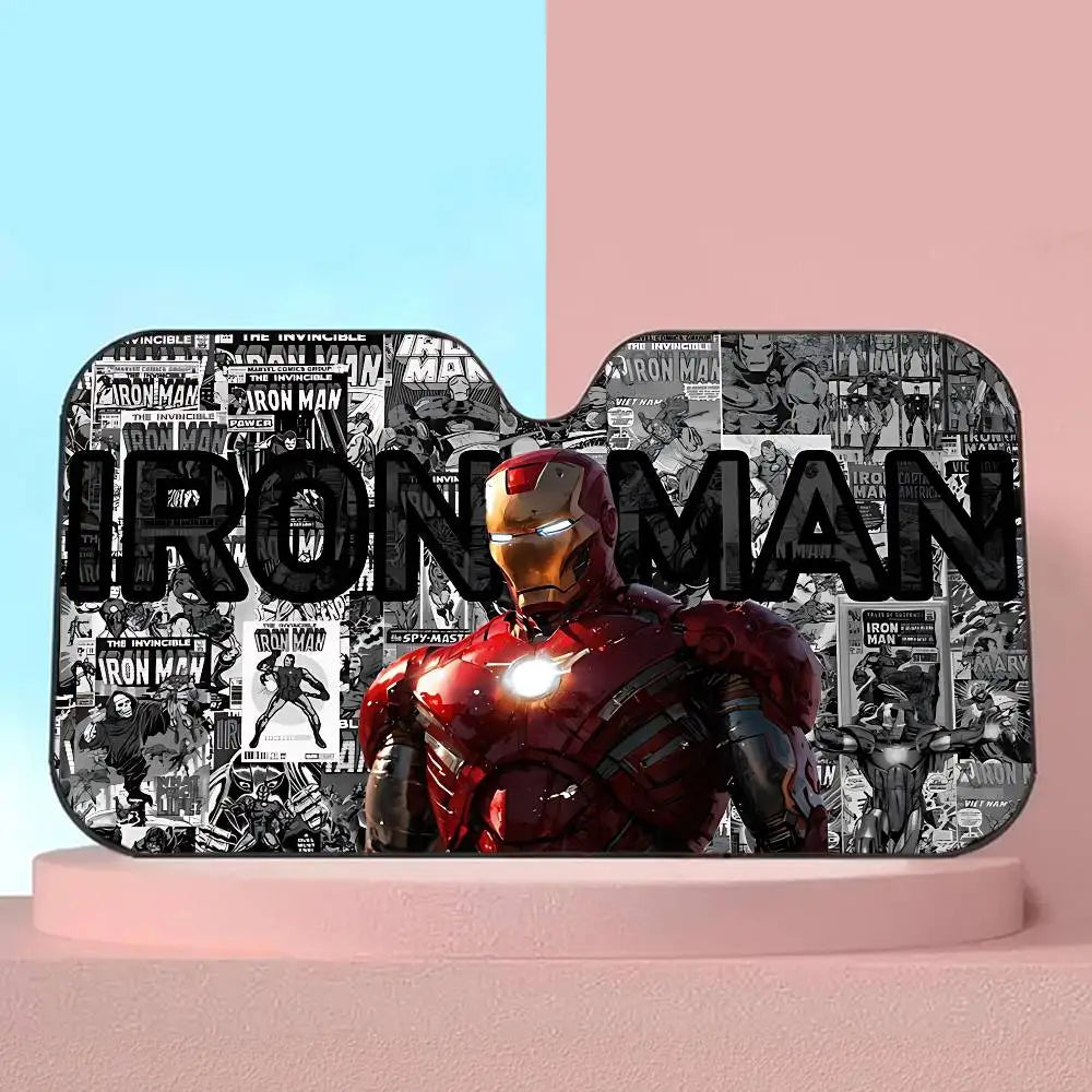 Osłona przeciwsłoneczna do samochodu Iron Man – ochrona szyby przed promieniowaniem UV
