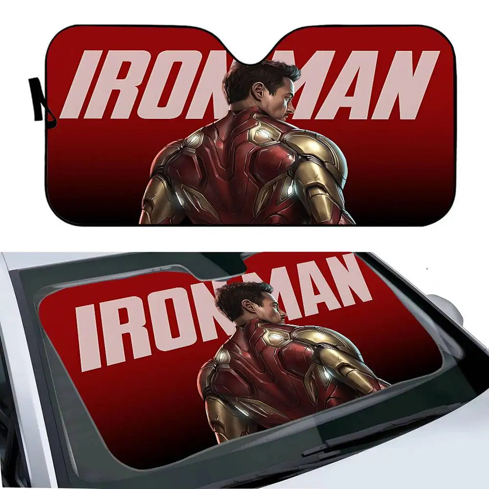 Osłona przeciwsłoneczna do samochodu Iron Man – ochrona szyby przed promieniowaniem UV