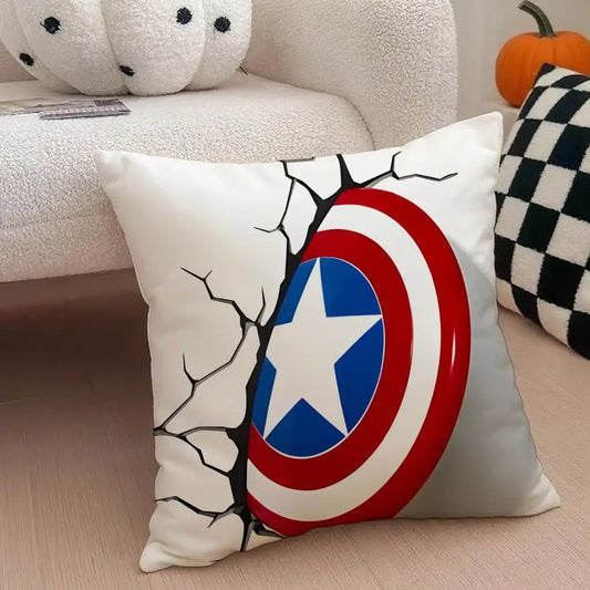 Poszewka na poduszkę Captain America – retro ilustracja
