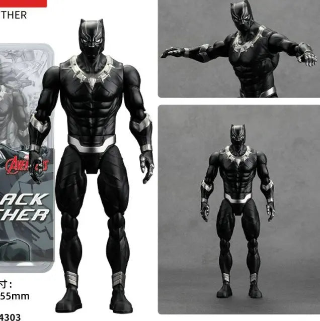 Figurka Avengers Czarna Pantera – model Deluxe czarno-srebrny 18cm