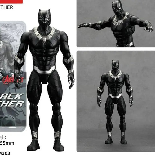 Figurka Avengers Czarna Pantera – model Deluxe czarno-srebrny 18cm