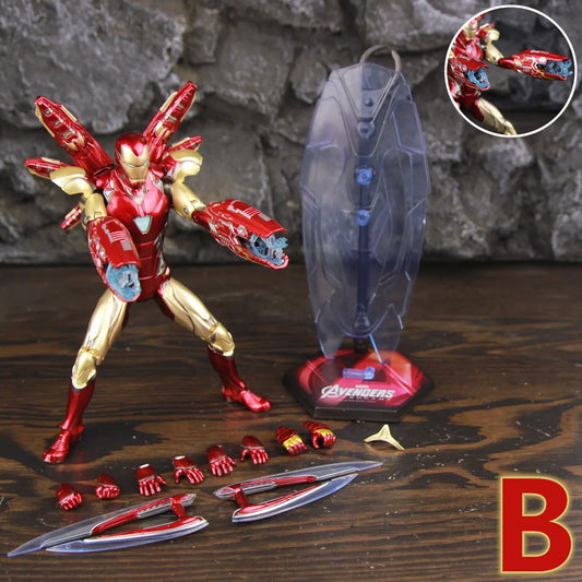 Figurka ZD Toys Iron Man MK85 2.0 LED – pozycja bojowa, repulsory